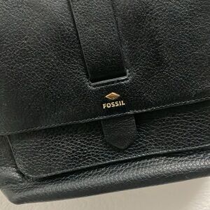 Black Fossil Hand Bag